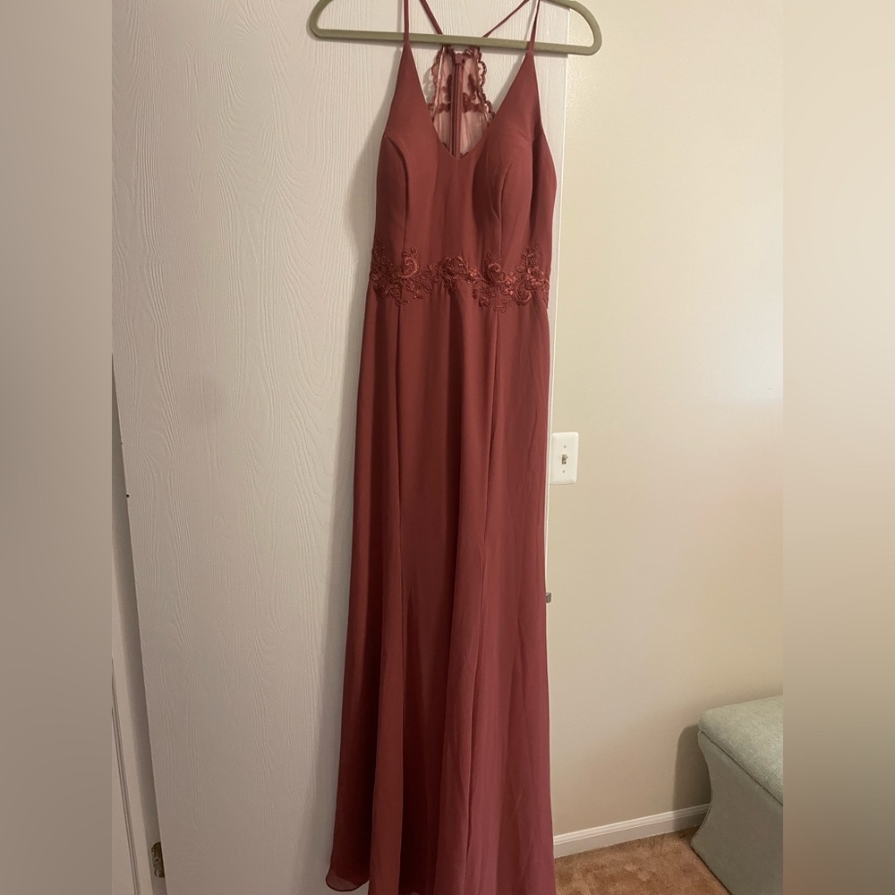 Azazie Dress Desert Rose